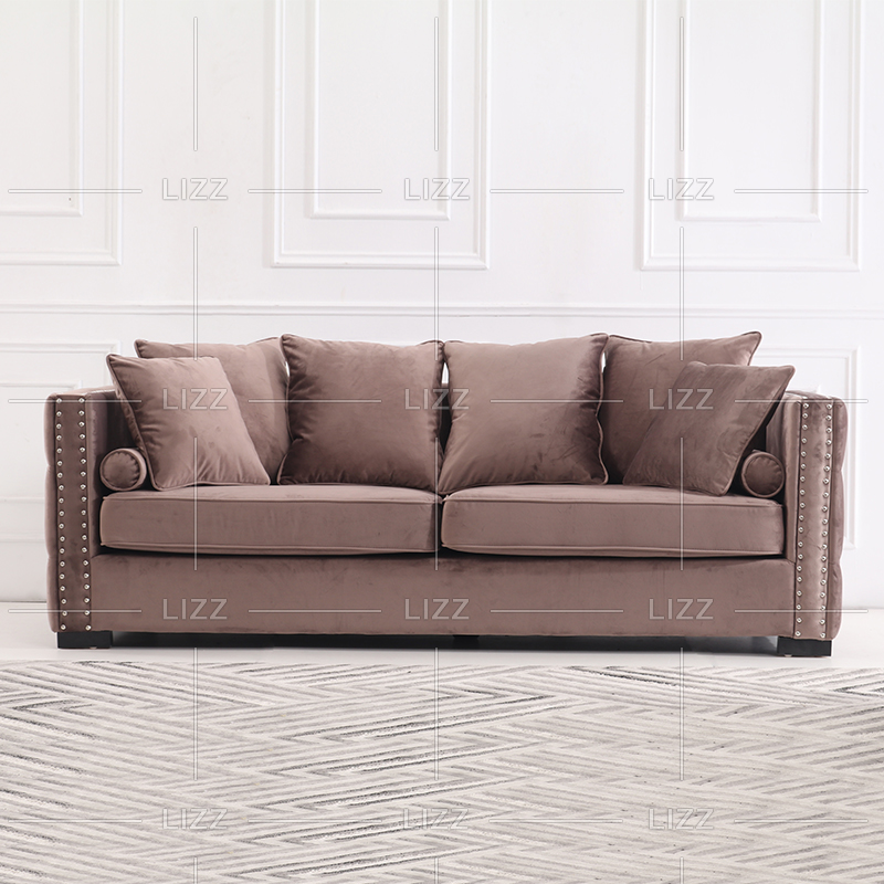 Canapé confortable Chesterfield en tissu moderne