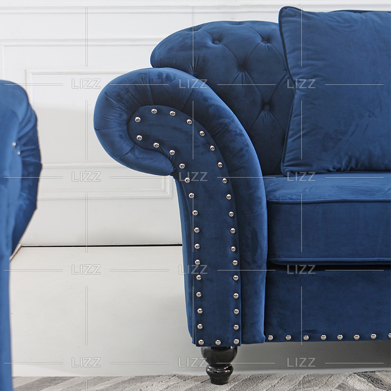 Canapé en tissu de style classique de loisirs avec petite chaise