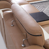 Sofa sectionnel à led en toile funky avec dossier serré