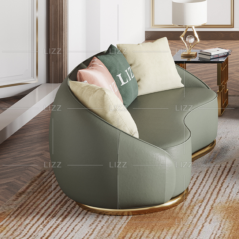 Canapé en cuir unique de salon de luxe