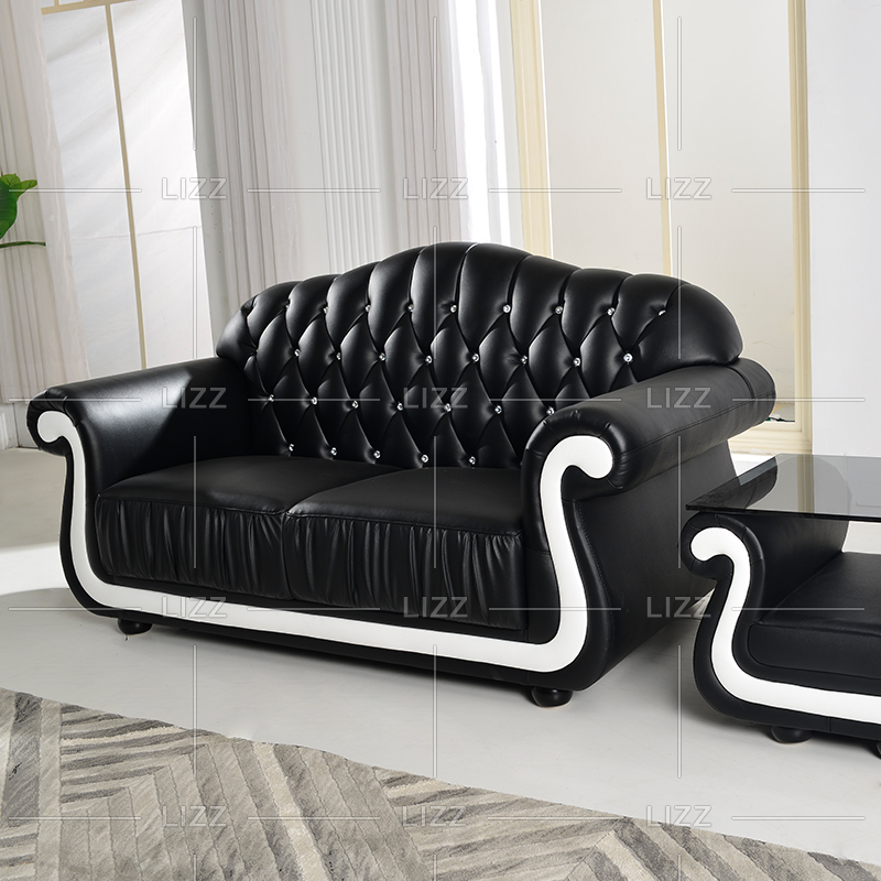 Canapé de salon en cuir moderne avec