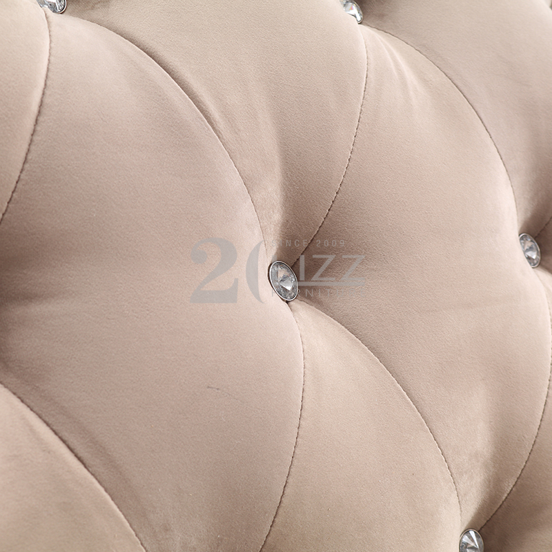 Canapé en tissu de velours de fauteuil moderne de loisirs