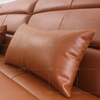 Sofa sectionnel Leisure Brown foncé avec table